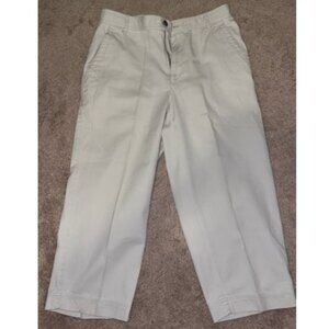 Liz Claiborne Petite Cosette Jeans Women 30x21 Size 12P Beige Denim Wide Leg